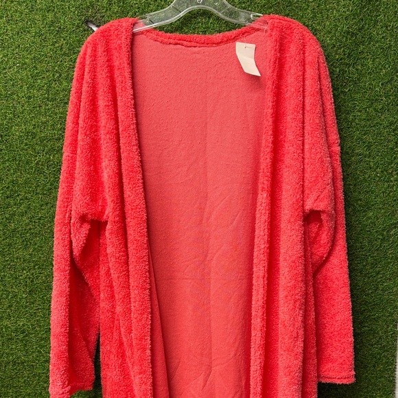 Cozy Red Fleece Robe - Picture 2 of 4
